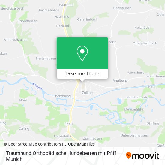 Traumhund Orthopädische Hundebetten mit Pfiff map