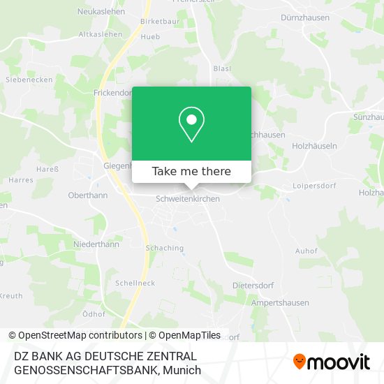 DZ BANK AG DEUTSCHE ZENTRAL GENOSSENSCHAFTSBANK map
