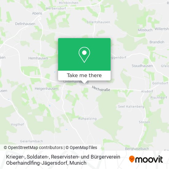 Krieger-, Soldaten-, Reservisten- und Bürgerverein Oberhaindlfing-Jägersdorf map