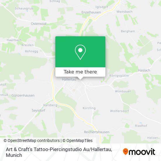 Art & Craft's Tattoo-Piercingstudio Au / Hallertau map