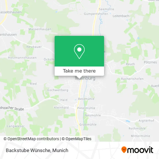 Карта Backstube Wünsche