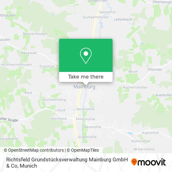 Карта Richtsfeld Grundstücksverwaltung Mainburg GmbH & Co