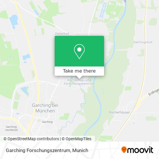 Garching Forschungszentrum map