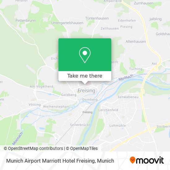 Munich Airport Marriott Hotel Freising map