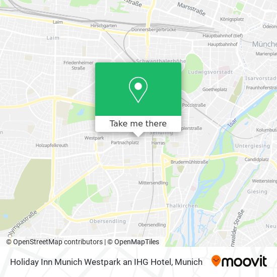 Holiday Inn Munich Westpark an IHG Hotel map