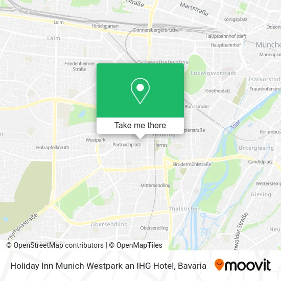 Карта Holiday Inn Munich Westpark an IHG Hotel