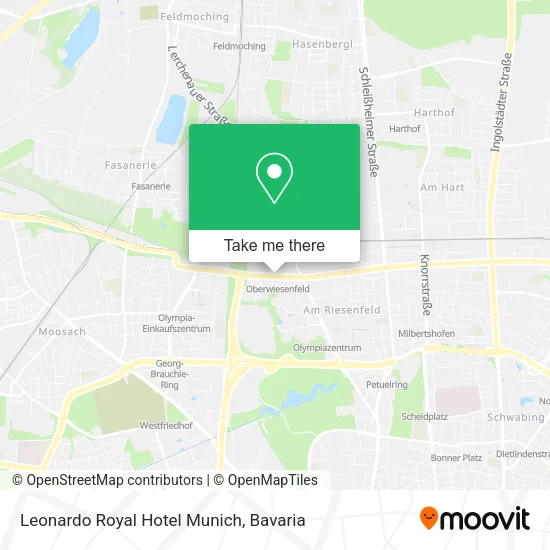 Карта Leonardo Royal Hotel Munich