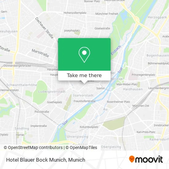 Карта Hotel Blauer Bock Munich