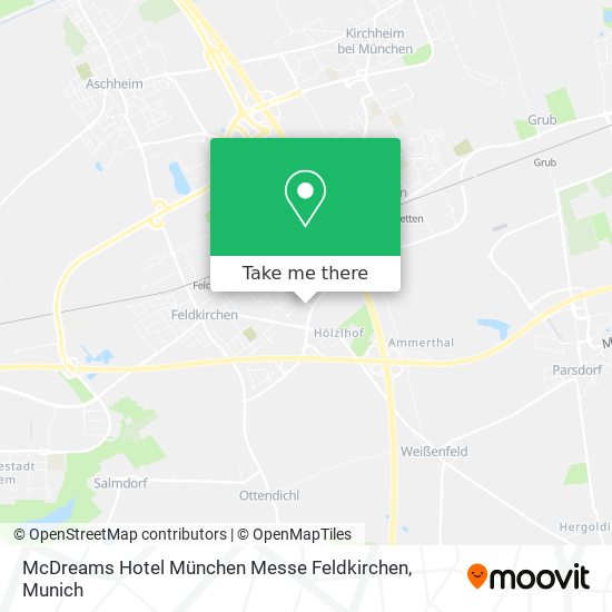 McDreams Hotel München Messe Feldkirchen map