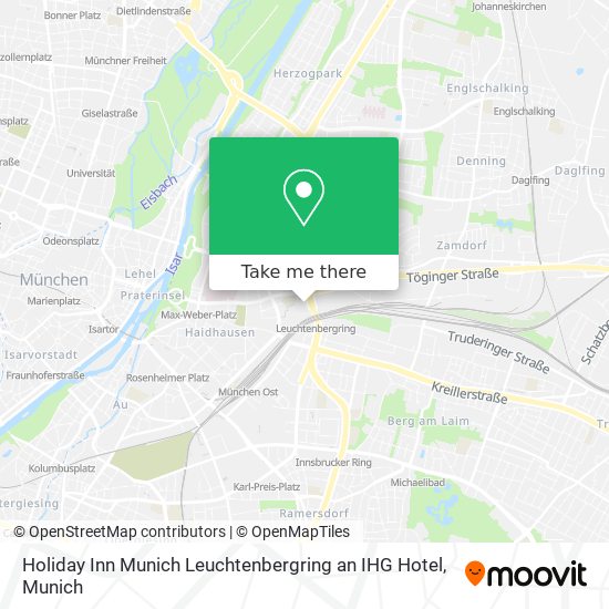 Holiday Inn Munich Leuchtenbergring an IHG Hotel map