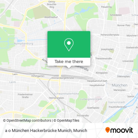 a o München Hackerbrücke Munich map