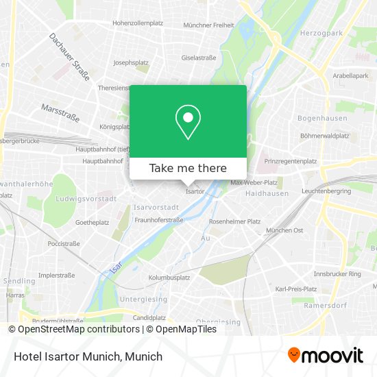 Hotel Isartor Munich map
