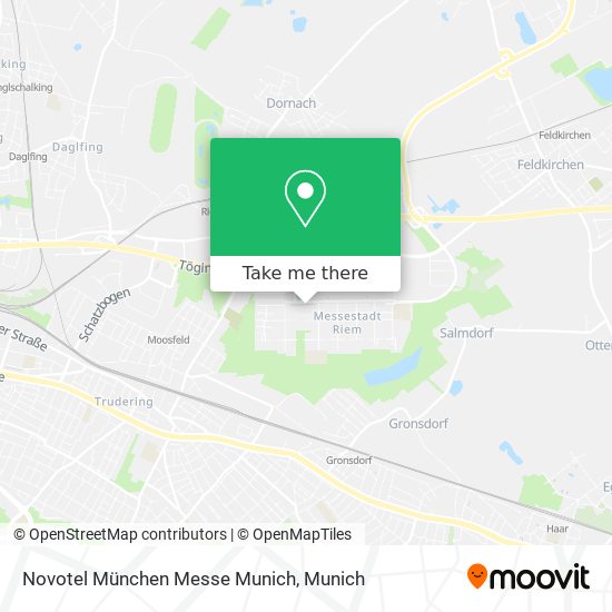 Novotel München Messe Munich map