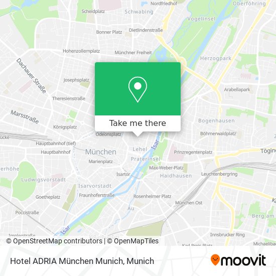 Hotel ADRIA München Munich map