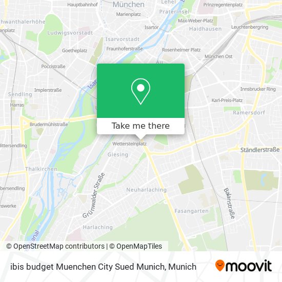 ibis budget Muenchen City Sued Munich map