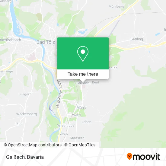 Карта Gaißach