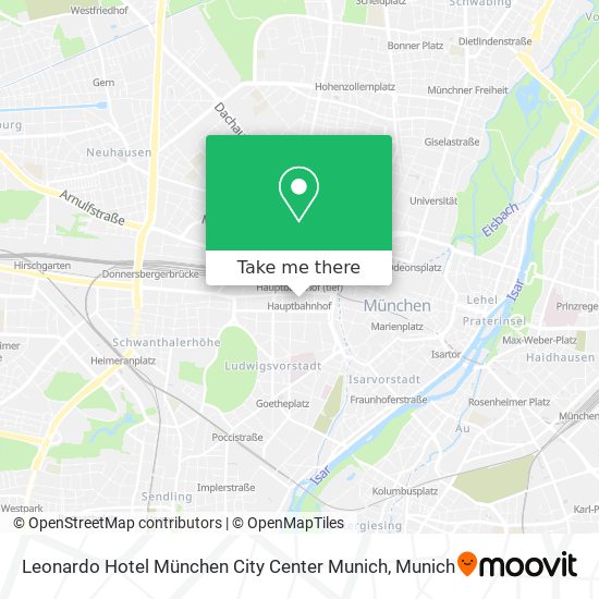 Leonardo Hotel München City Center Munich map