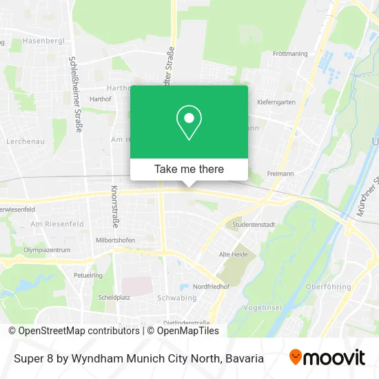 Карта Super 8 by Wyndham Munich City North