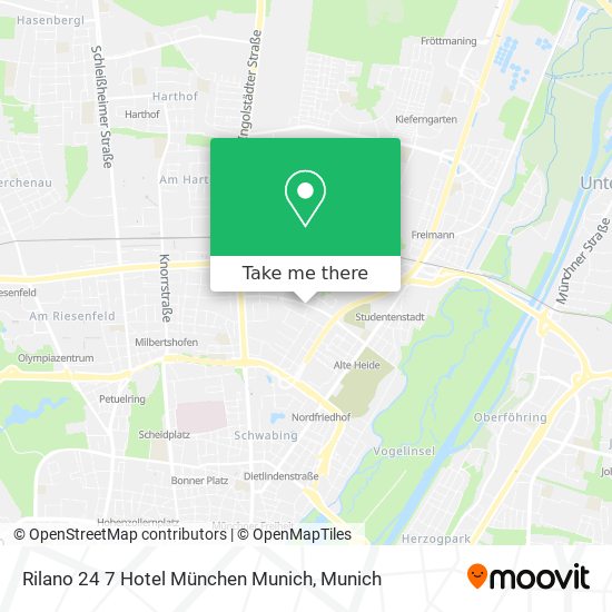 Rilano 24 7 Hotel München Munich map