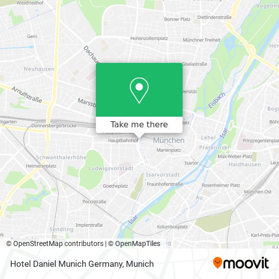 Карта Hotel Daniel Munich Germany