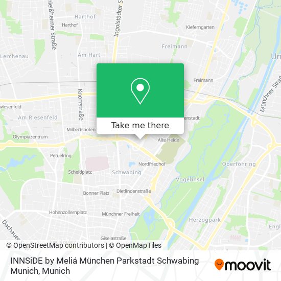 INNSiDE by Meliá München Parkstadt Schwabing Munich map