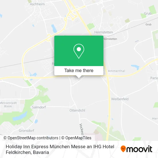 Карта Holiday Inn Express München Messe an IHG Hotel Feldkirchen