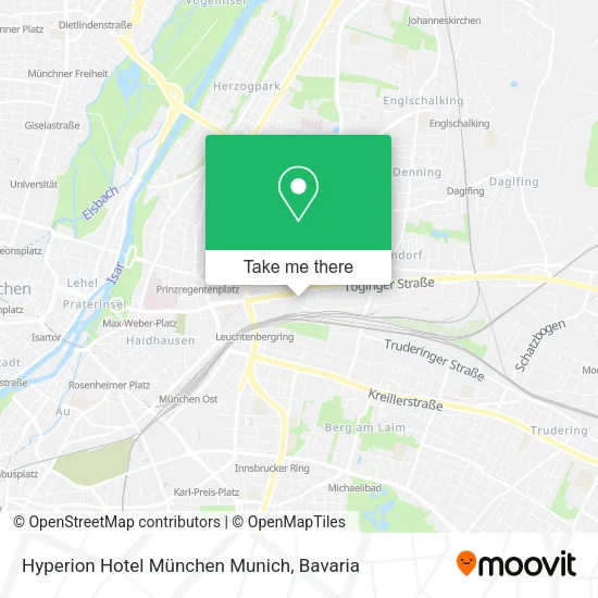 Карта Hyperion Hotel München Munich