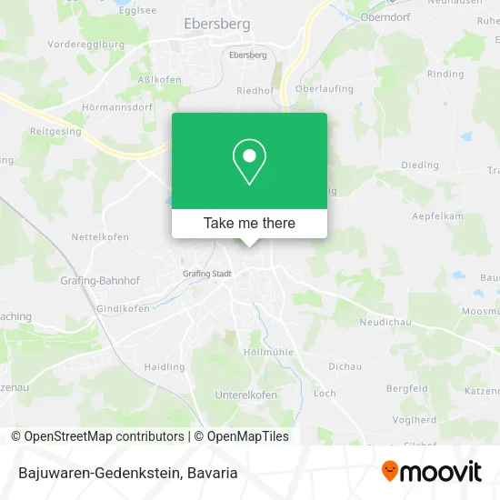 Карта Bajuwaren-Gedenkstein