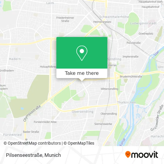 Pilsenseestraße map
