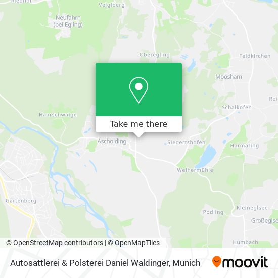 Autosattlerei & Polsterei Daniel Waldinger map