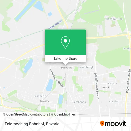 Карта Feldmoching Bahnhof