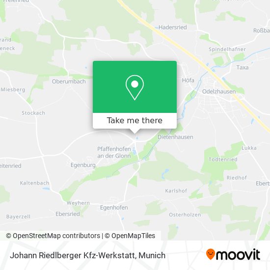 Johann Riedlberger Kfz-Werkstatt map
