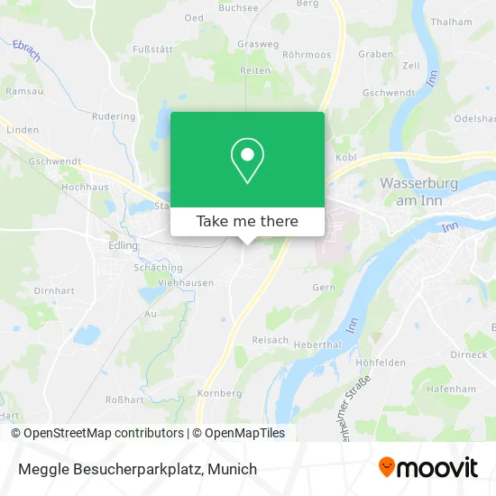 Карта Meggle Besucherparkplatz