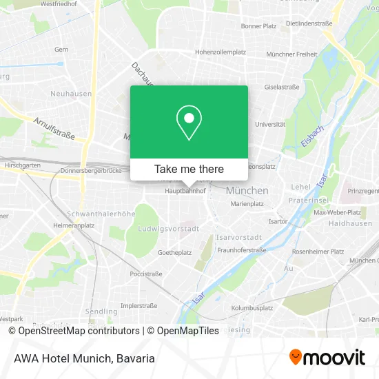 Карта AWA Hotel Munich