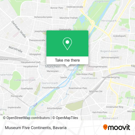 Карта Museum Five Continents