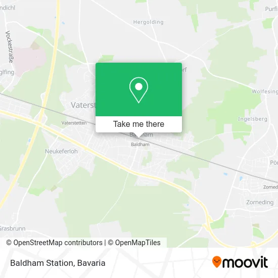 Карта Baldham Station