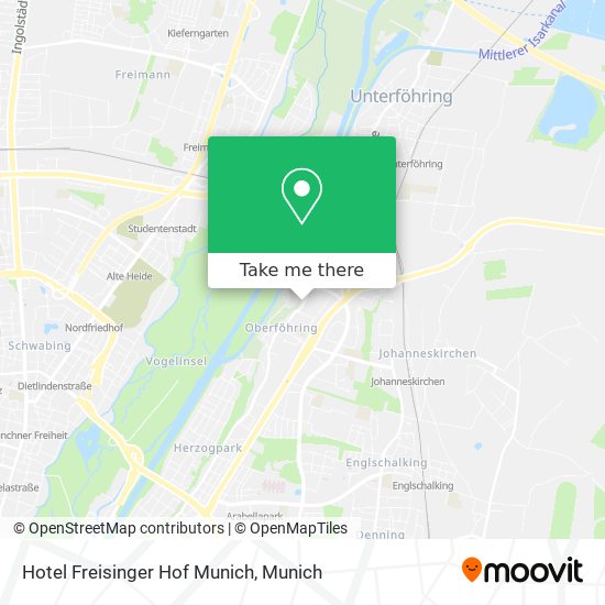Hotel Freisinger Hof Munich map