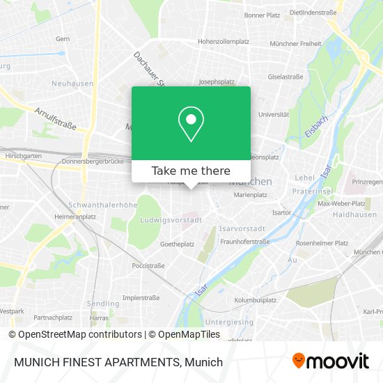 MUNICH FINEST APARTMENTS map