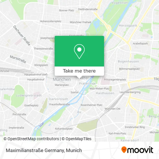 Карта Maximilianstraße Germany