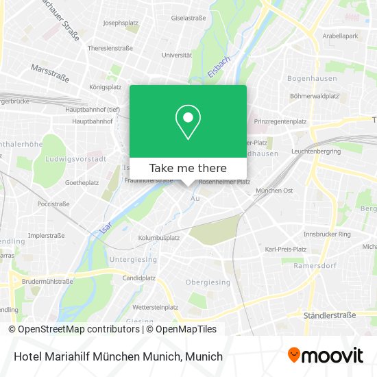 Hotel Mariahilf München Munich map