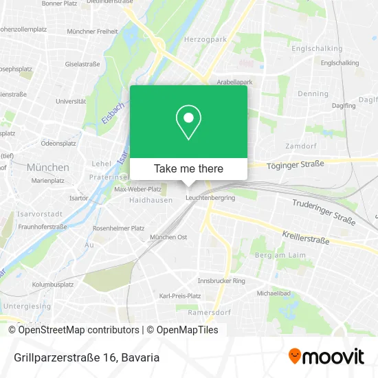 Карта Grillparzerstraße 16