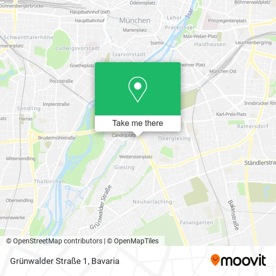 Карта Grünwalder Straße 1