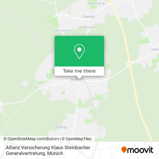 Allianz Versicherung Klaus Steinbacher Generalvertretung map