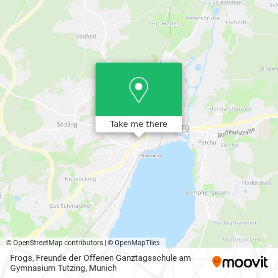 Frogs, Freunde der Offenen Ganztagsschule am Gymnasium Tutzing map