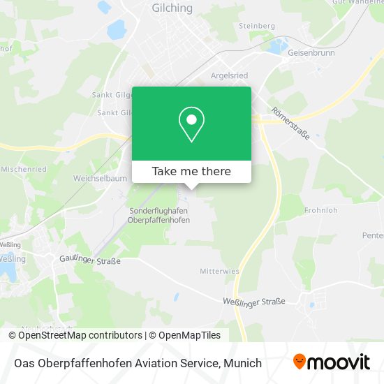 Oas Oberpfaffenhofen Aviation Service map