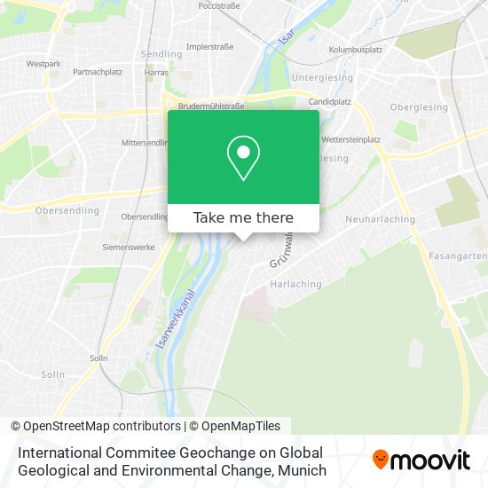 International Commitee Geochange on Global Geological and Environmental Change map
