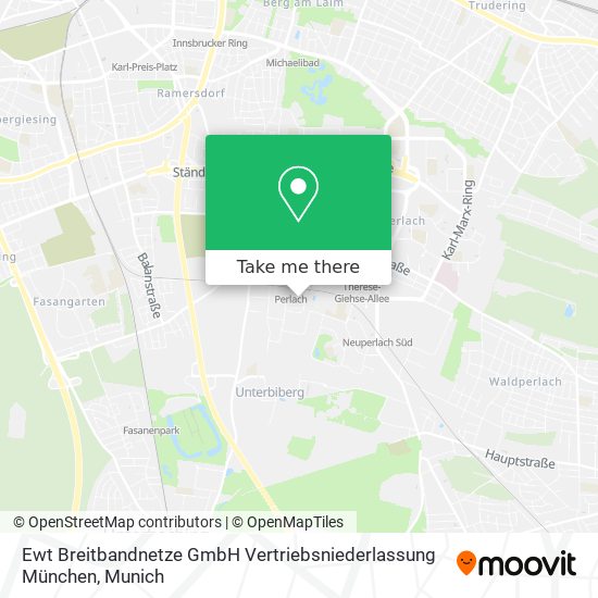 Ewt Breitbandnetze GmbH Vertriebsniederlassung München map