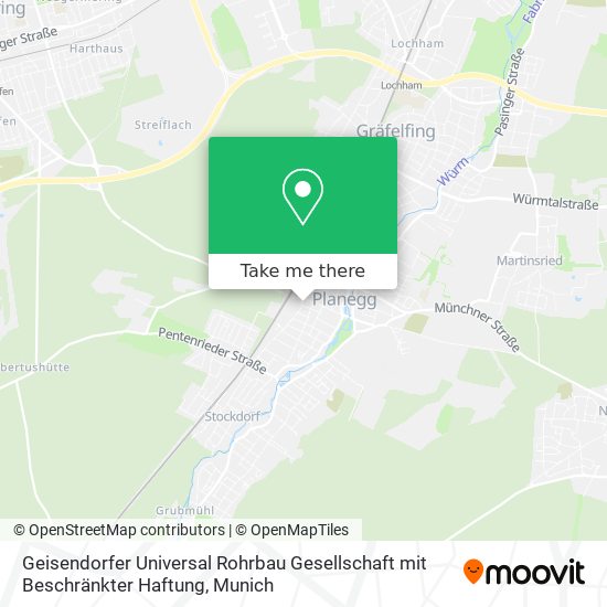 Geisendorfer Universal Rohrbau Gesellschaft mit Beschränkter Haftung map