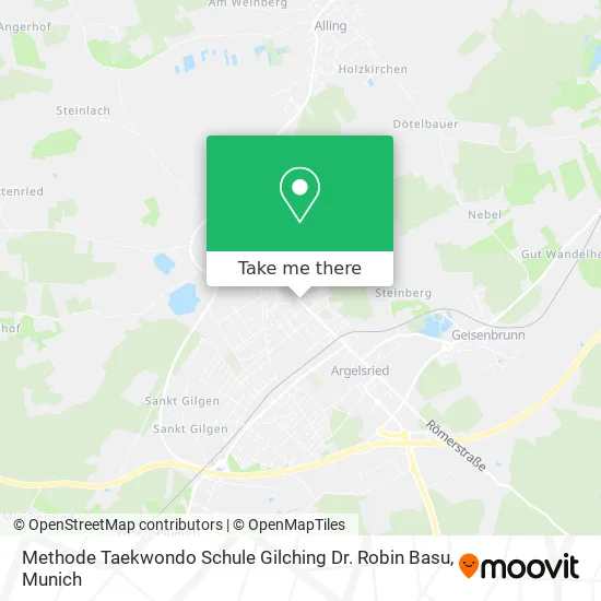 Карта Methode Taekwondo Schule Gilching Dr. Robin Basu