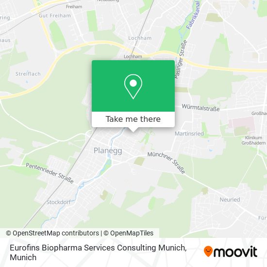 Eurofins Biopharma Services Consulting Munich map